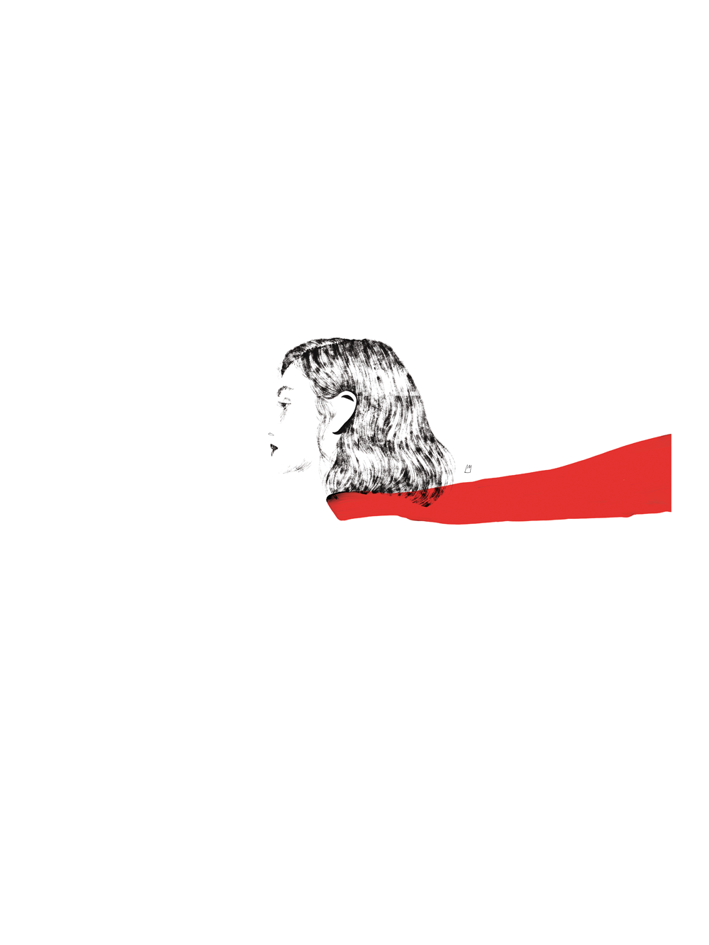 Untitled (Red Scarf)