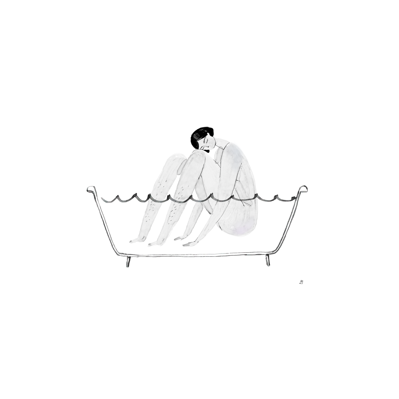 Drawings #8 – Bathtub